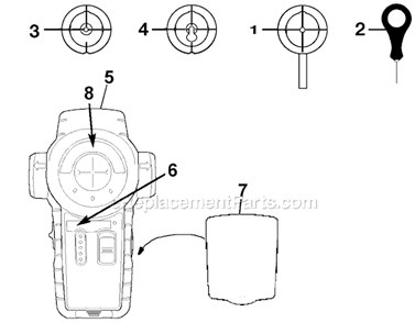 Page A Diagram and Parts List for BDL110S Type 1 Black and Decker Laser Level